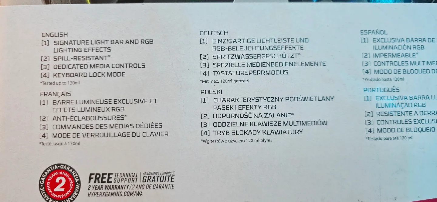 HyperX Alloy Core RGB Gaming Keyboard - New image indicator(3)