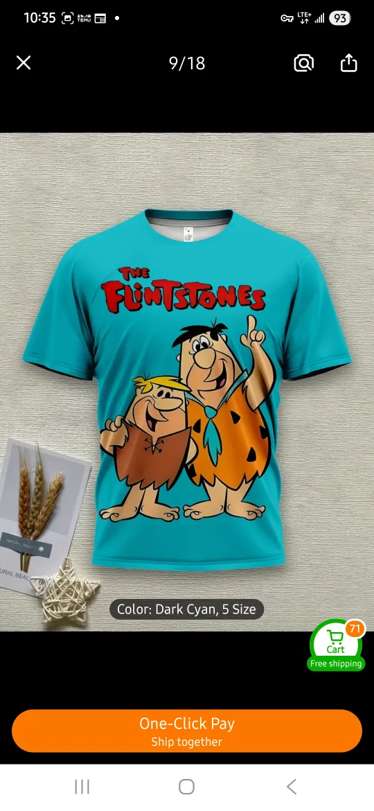 NEW The Flintstones T-Shirt (up to 6XL) 🪨 thumbnail