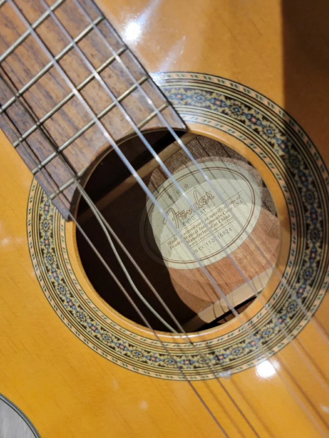 Fender CN90 Classical Guitar image indicator(2)