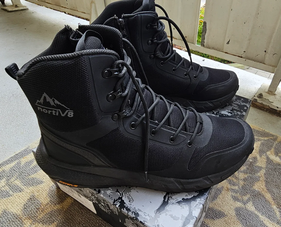 Nortiv 8 Black Hiking Tactical Boots thumbnail