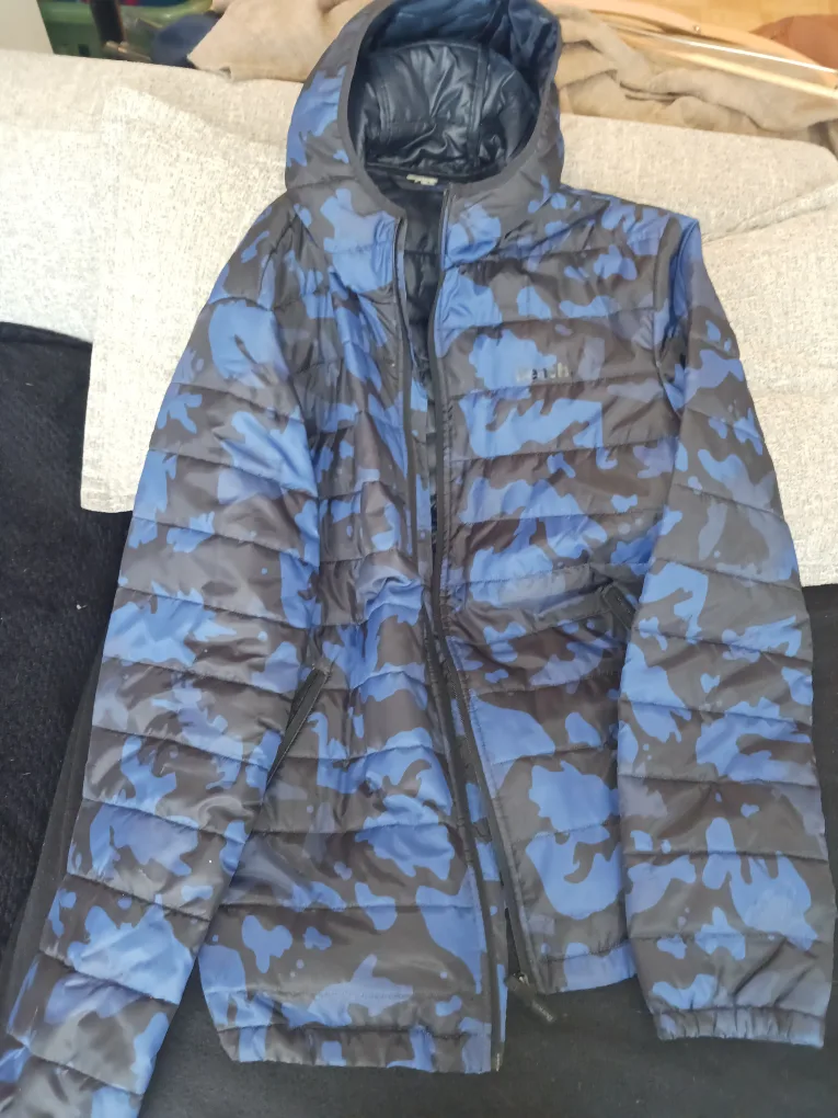 Bench. Blue Camo Puffer Jacket thumbnail