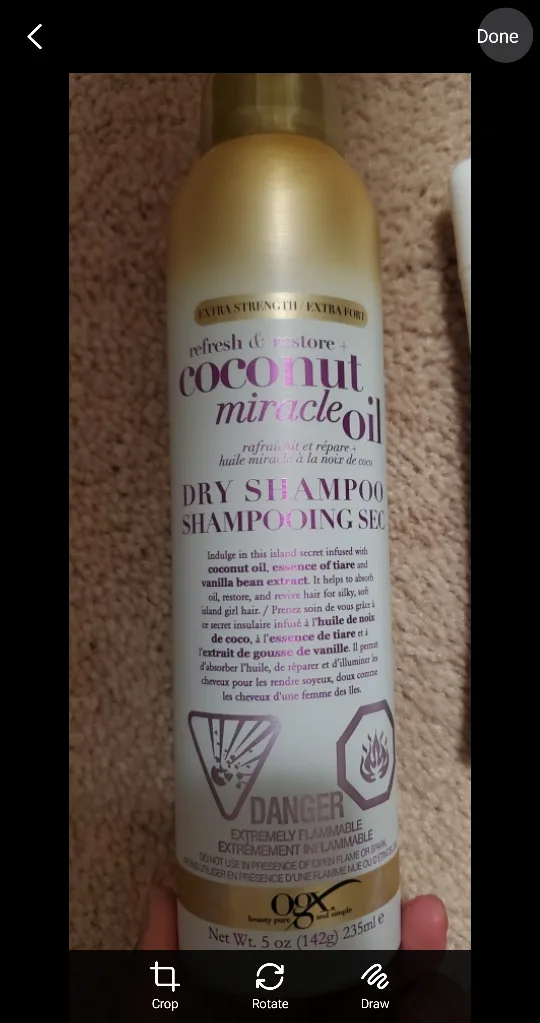 OGX Coconut Miracle Oil Dry Shampoo thumbnail