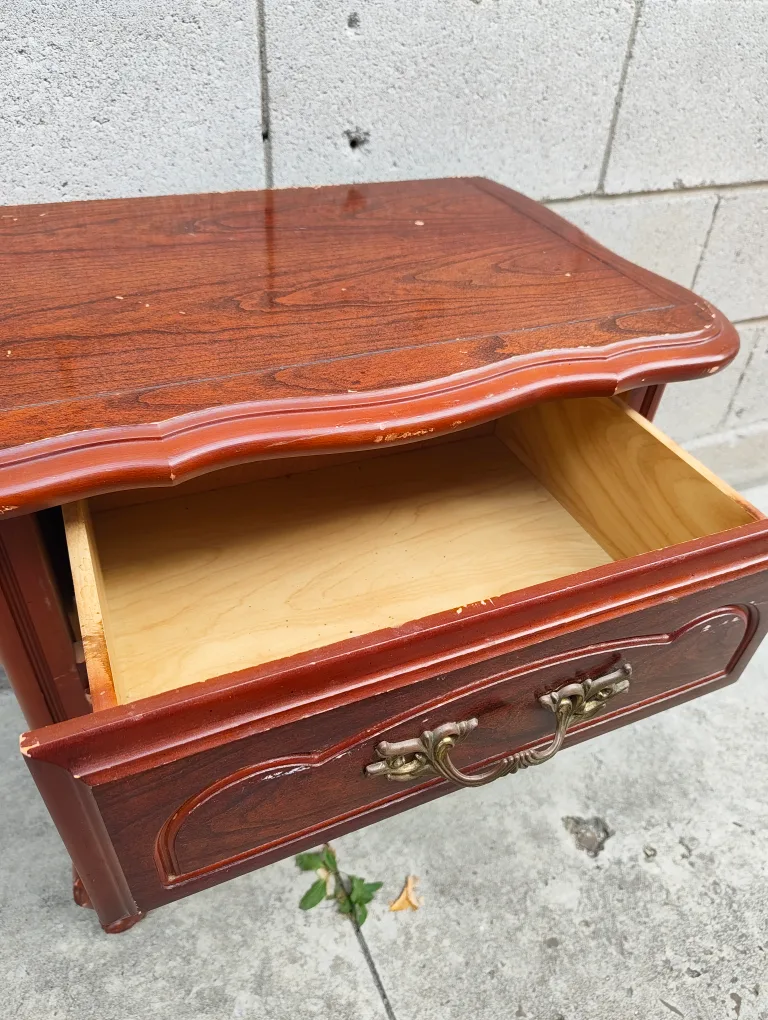 Wood Nightstand with 2 Drawers image indicator(3)