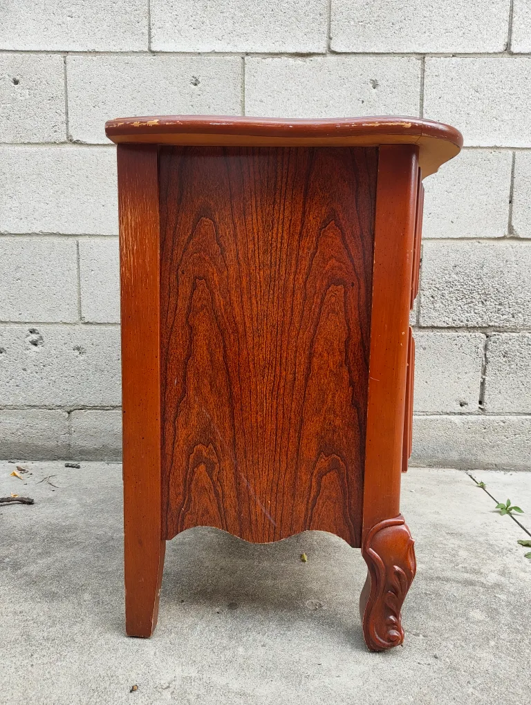 Wood Nightstand with 2 Drawers image indicator(4)