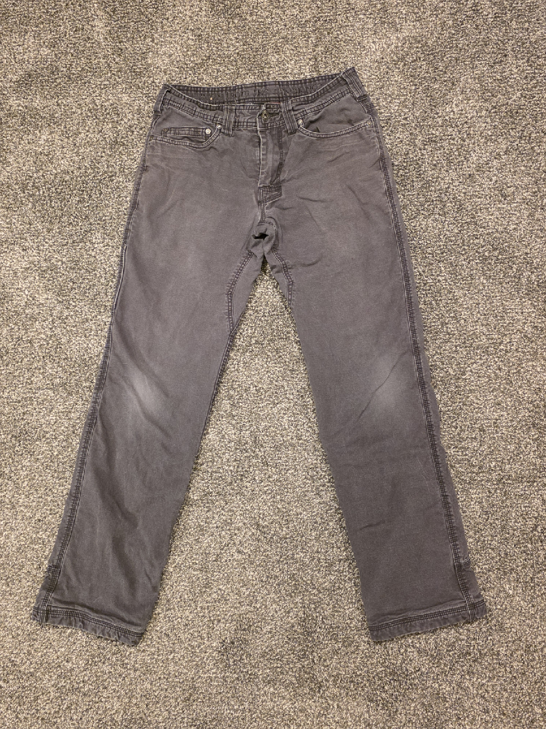 PrAna Breathe Grey Flannel Lined Jeans - Size 30