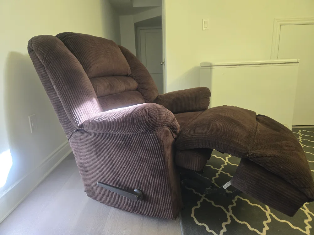 Brown Corduroy Recliner image indicator(3)