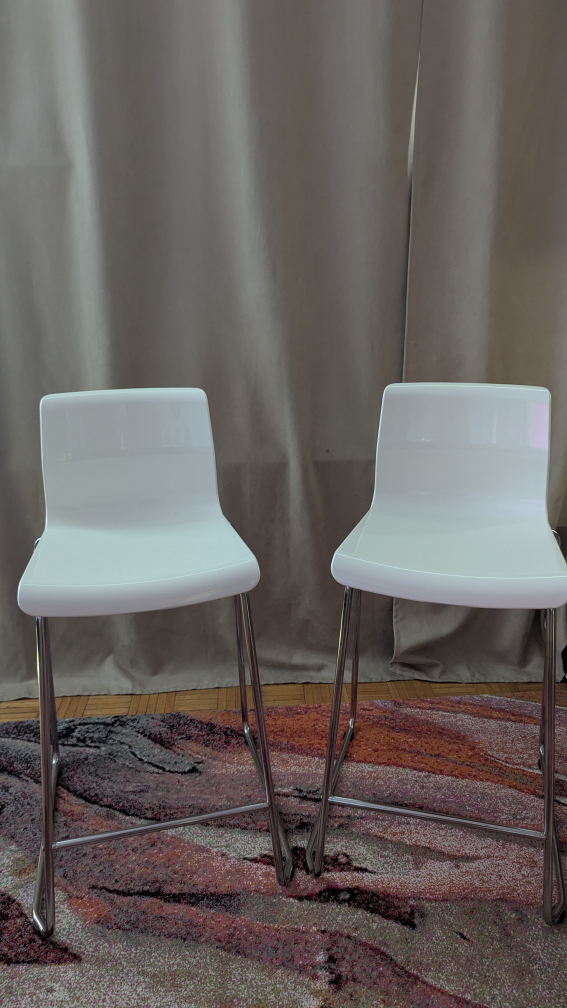 White Counter Stools - Set of 2