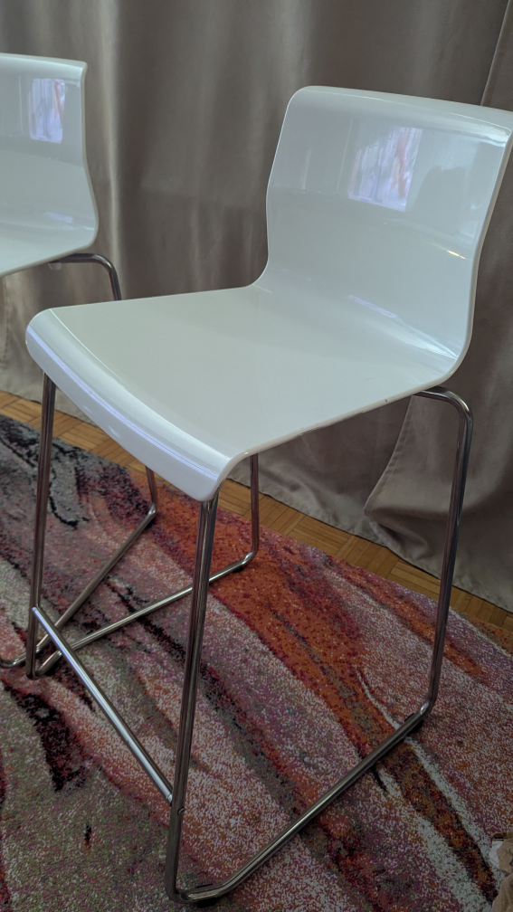 White Counter Stools - Set of 2 - photo 3