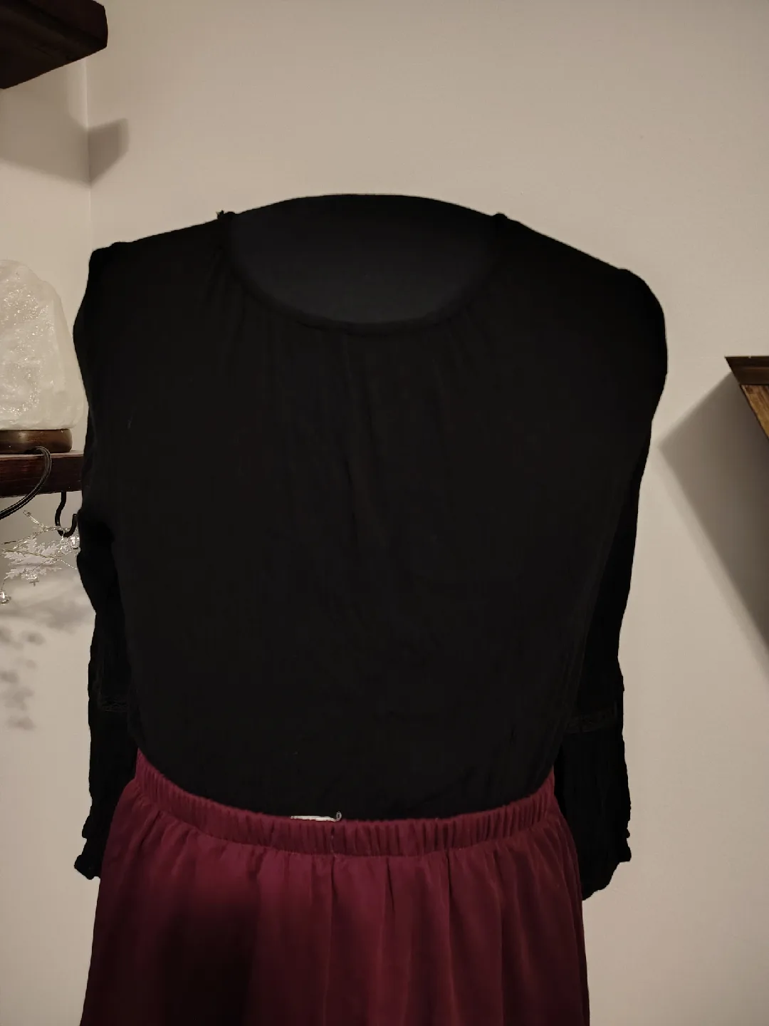 Black Lace-Up Blouse image indicator(2)