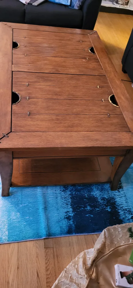 Wooden Coffee Table with Storage image indicator(2)