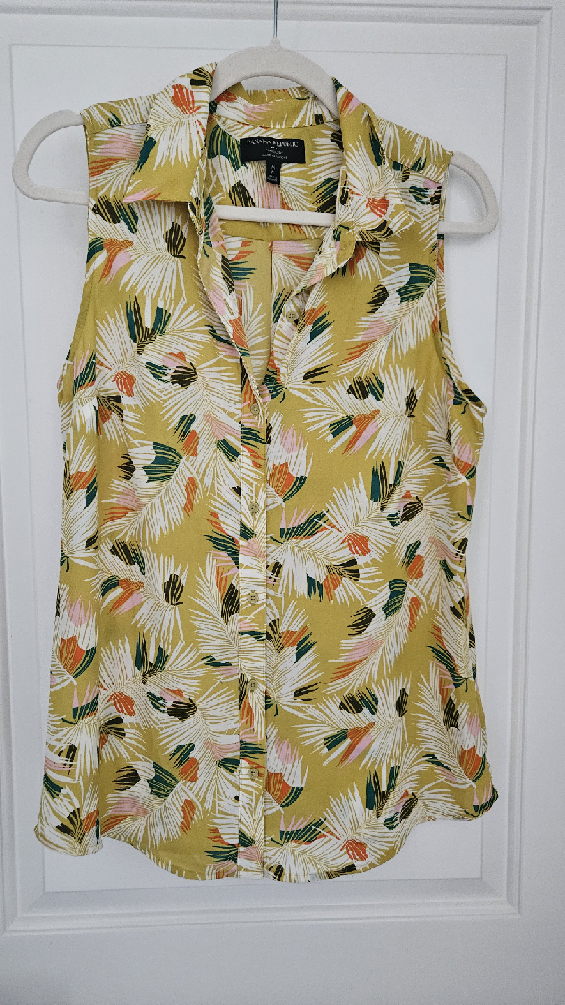 Banana Republic Multicoloured Sleeveless Top - M - photo 4