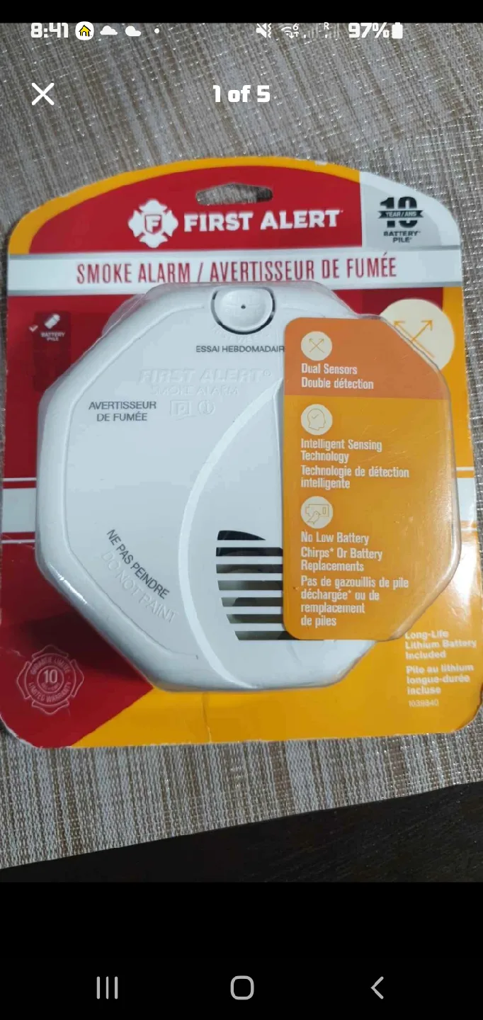 First Alert Smoke Alarm - New in Package thumbnail