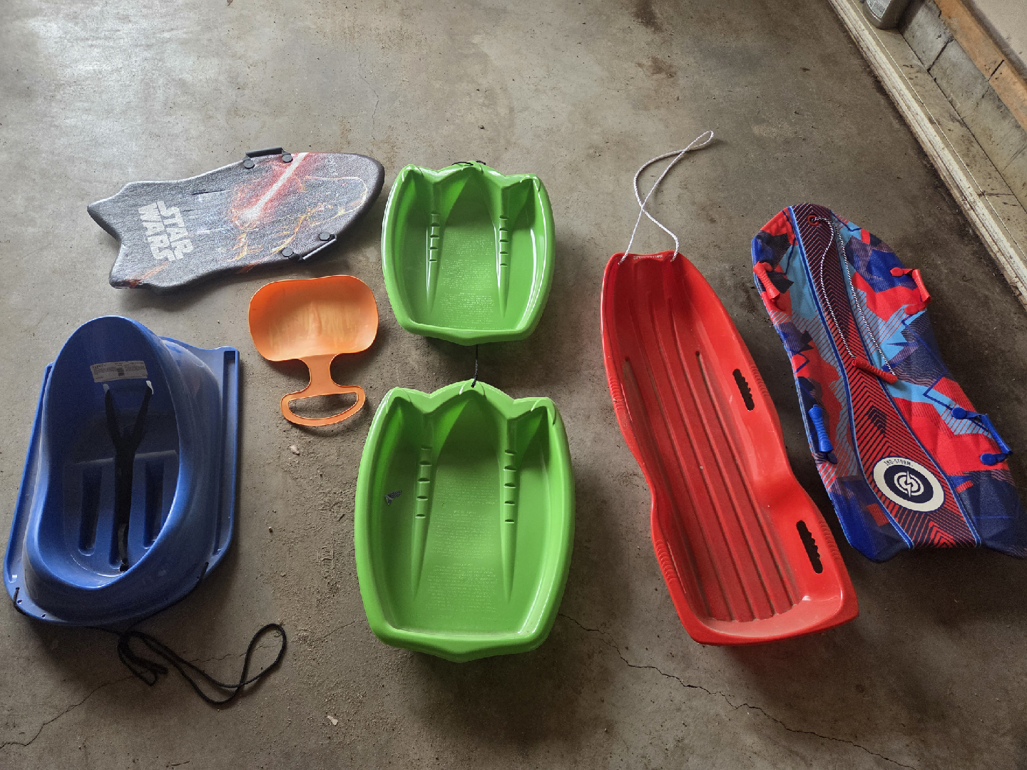 Variety of Sleds