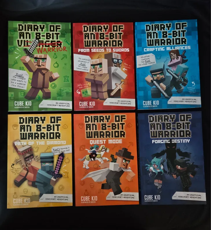 Diary of an 8-Bit Warrior Book Lot (6 books) image indicator(2)