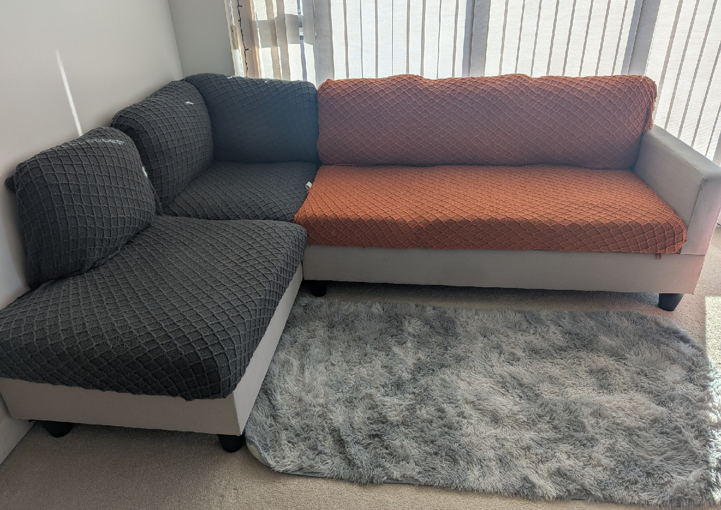 95.3" Wide LHF Sofa & Chaise by Andres Furniture - photo 2