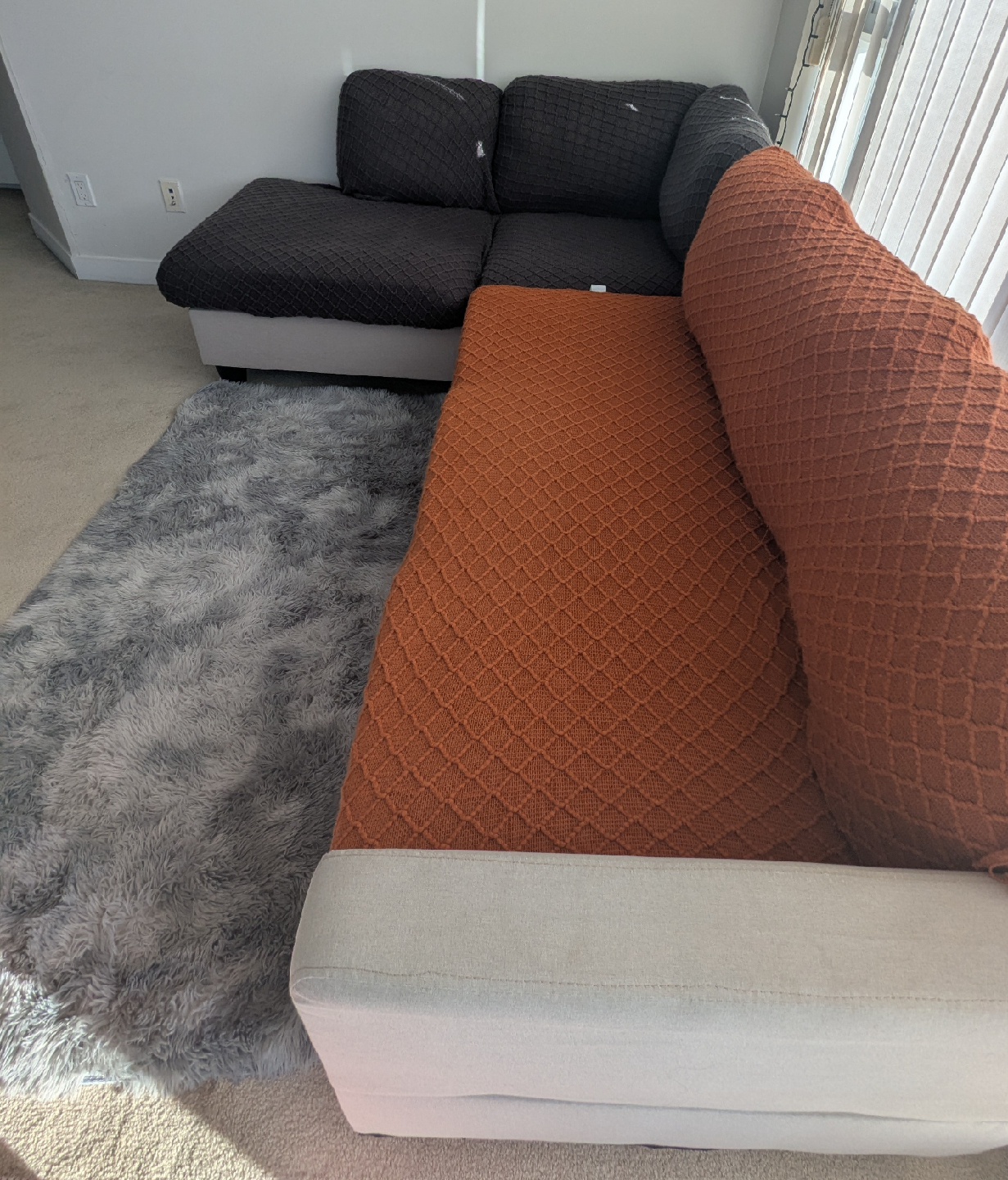 95.3" Wide LHF Sofa & Chaise by Andres Furniture - photo 3