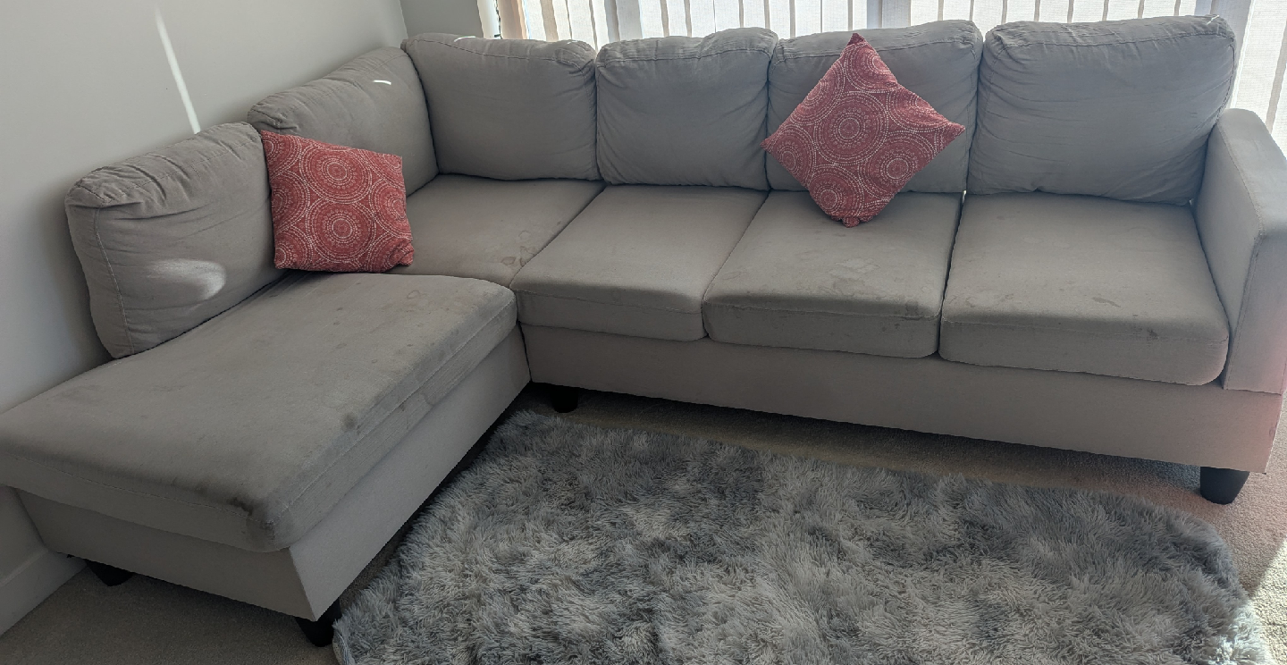95.3" Wide LHF Sofa & Chaise by Andres Furniture - photo 4