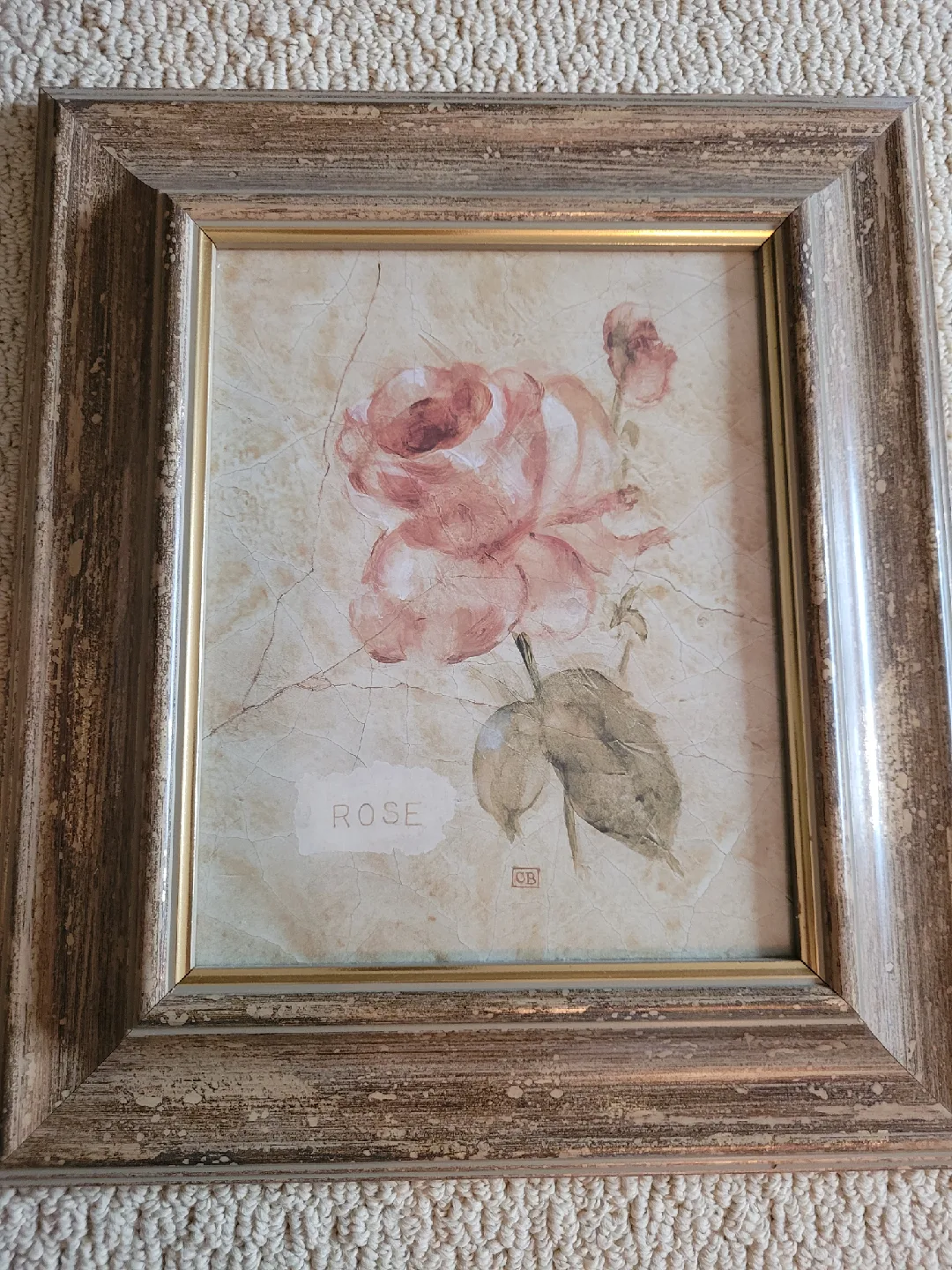 Set of 4 Framed Floral Prints - Magnolia, Lilac, Rose, Hydrangea image indicator(3)