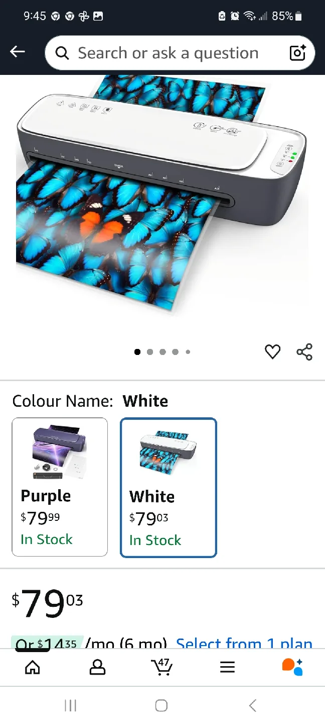 Qfun 13-Inch Laminator Machine - White brand new image indicator(2)