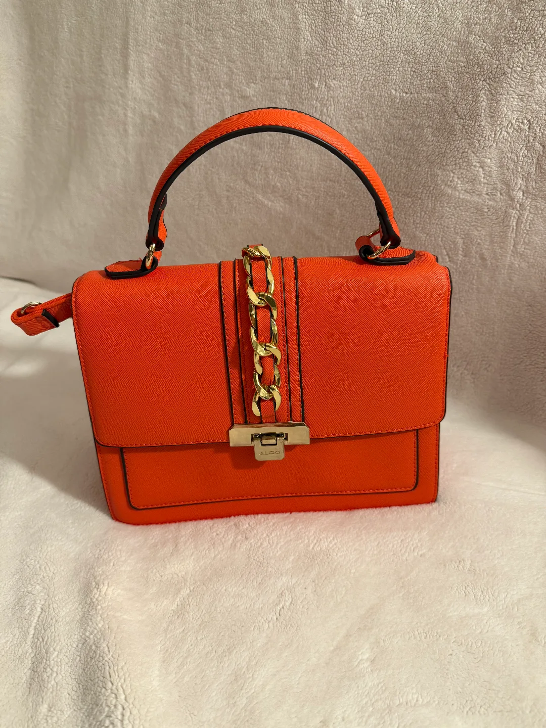 Aldo Bright Orange Top Handle Bag image indicator(2)