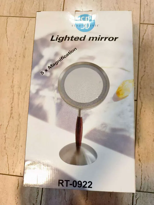 Simply Basic Lighted Mirror - 5x Magnification thumbnail