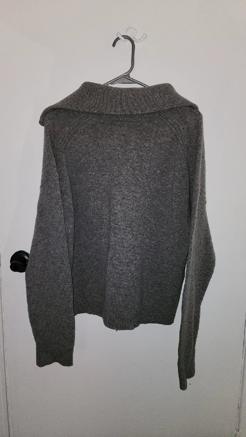 Frank And Oak Grey Knit Cardigan - Size L/G image indicator(5)