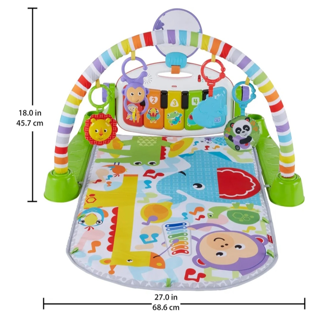 Fisher-Price Deluxe Kick & Play Piano Gym - Green - photo 3