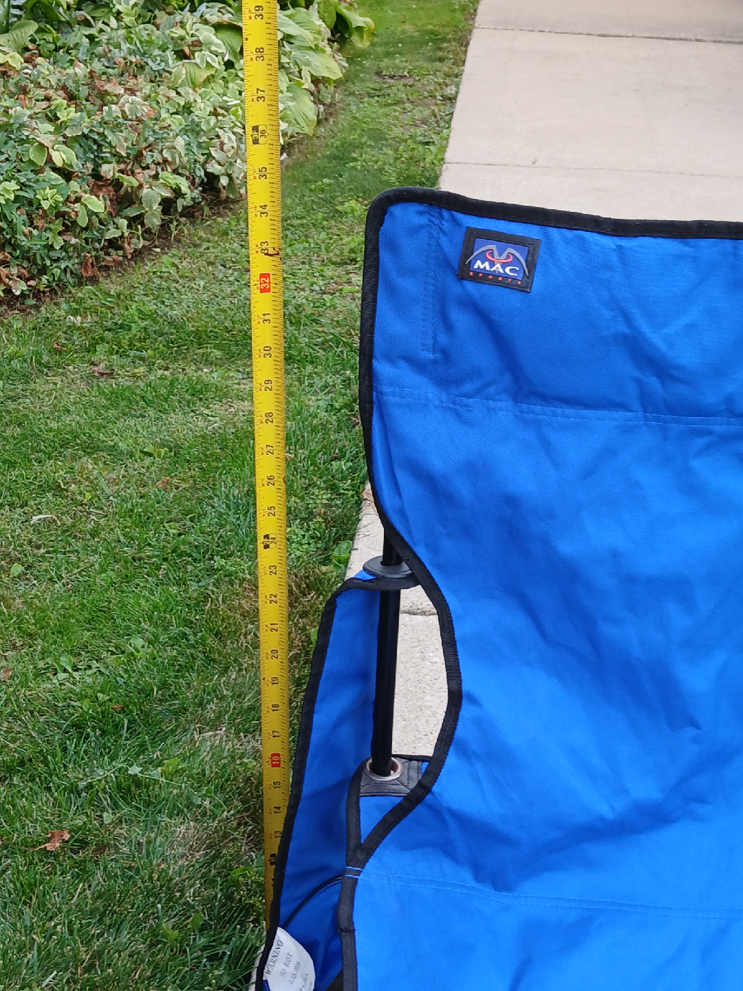 MAC Sports Blue Folding Chair - photo 4