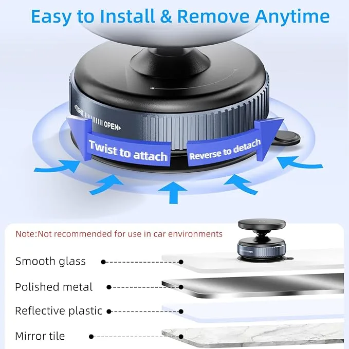 Vacuum Suction Magnetic Phone Bracket 🥕 image indicator(4)