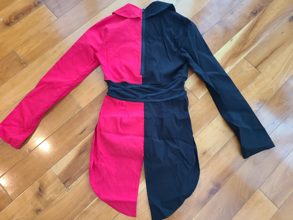 Two-Tone Dance Costume - Black and Red - photo 2