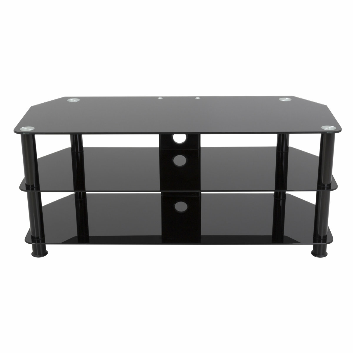 Black Glass TV Stand - photo 2