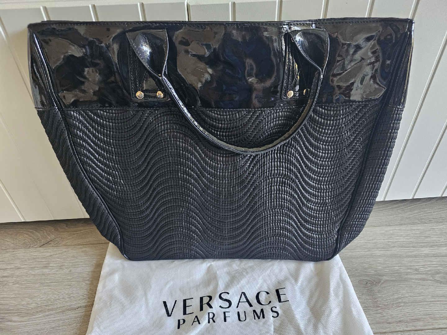 Versace Parfums Black Tote Bag - photo 3