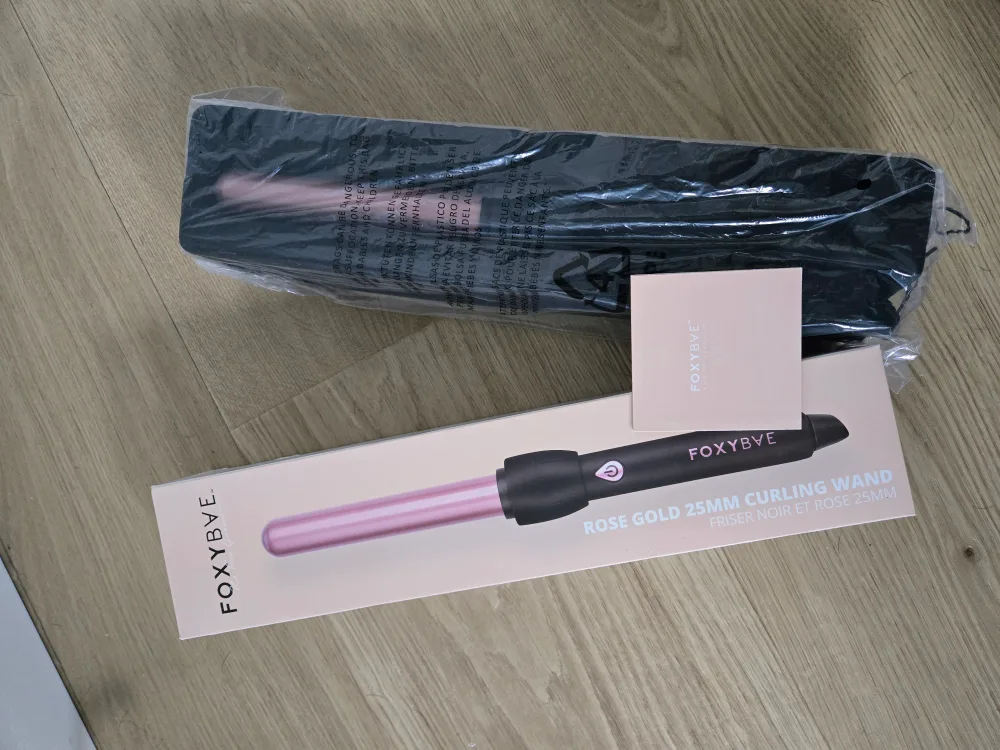 New FOXYBae Rose Gold 25mm Curling Wand 🥕 image indicator(5)