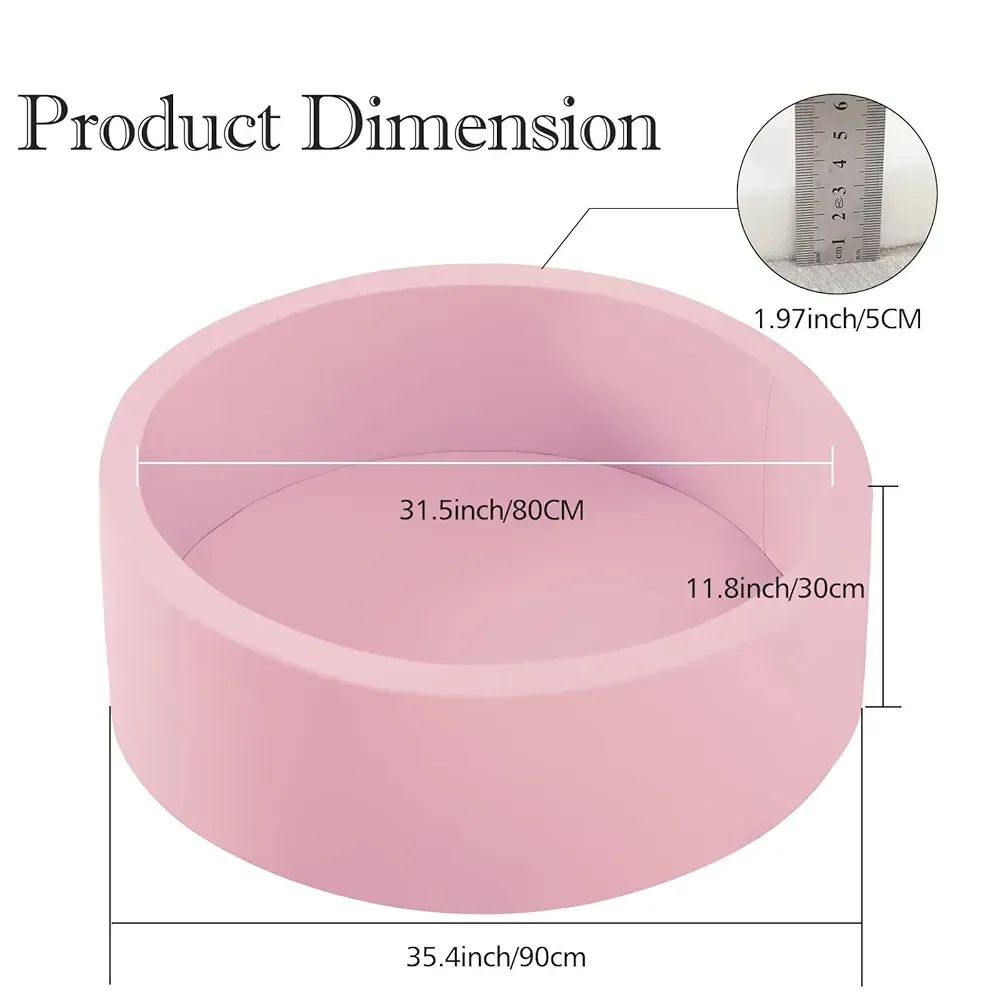 NEW Grey and Pink Pet Ball Pit Playpen 90x30cm image indicator(3)