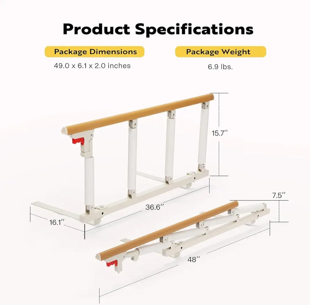 Bed Rail for Adults/ Seniors/ Retirement/ Elderly/ Disabled image indicator(7)