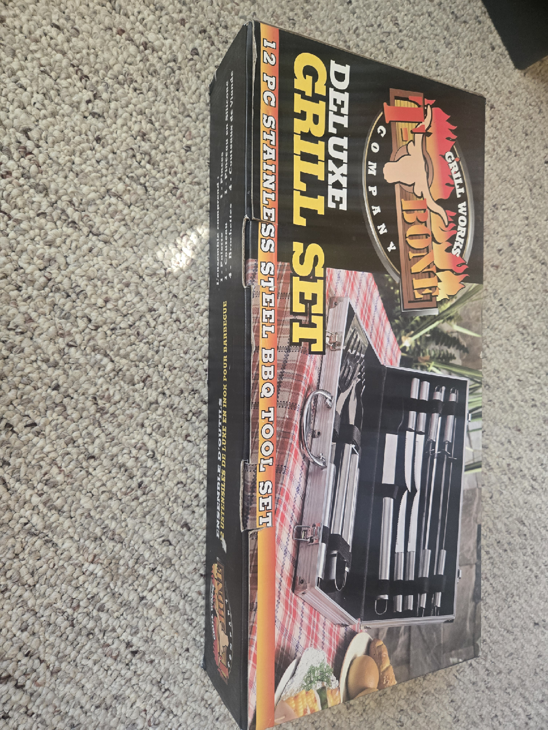 T-Bone Deluxe Grill Set - 12 pc BBQ Tool Set