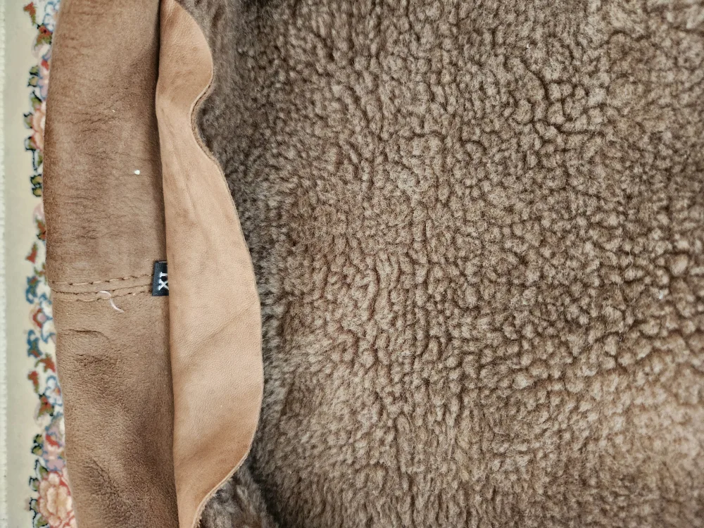 Tan men's leather Jacket  L image indicator(3)