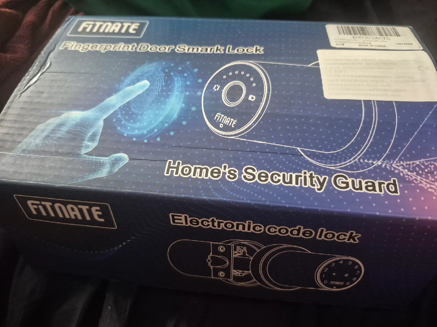 FITNATE Fingerprint Door Smart Lock - Brand New! image indicator(7)