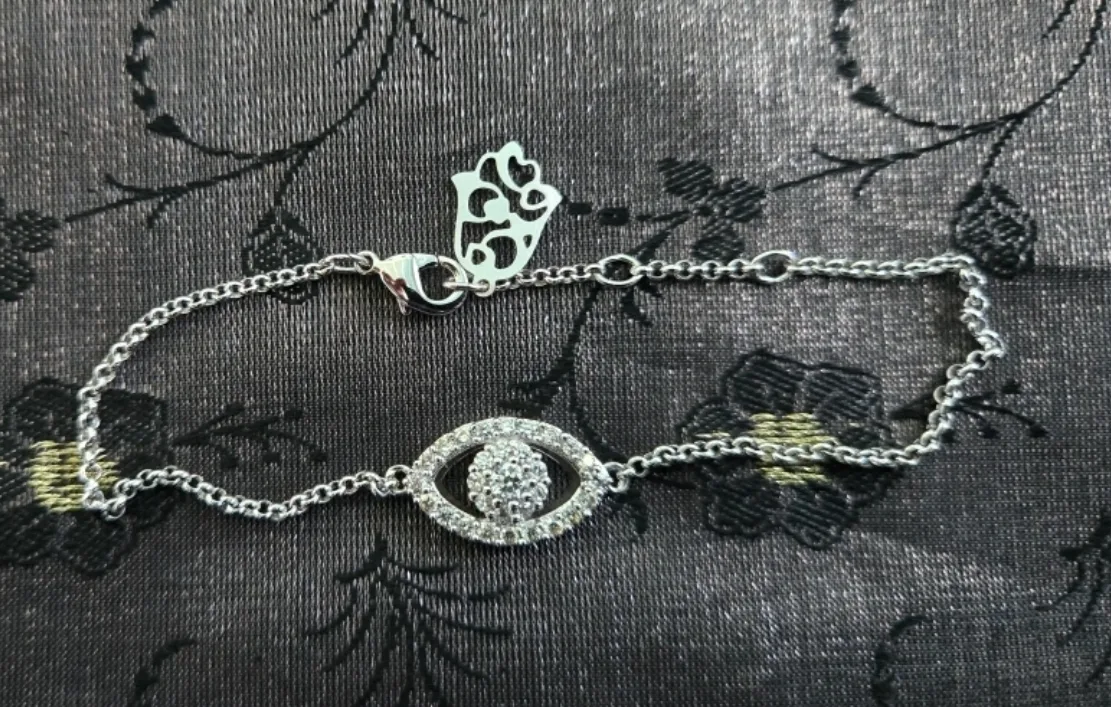 Evil Eye Silver Bracelet thumbnail