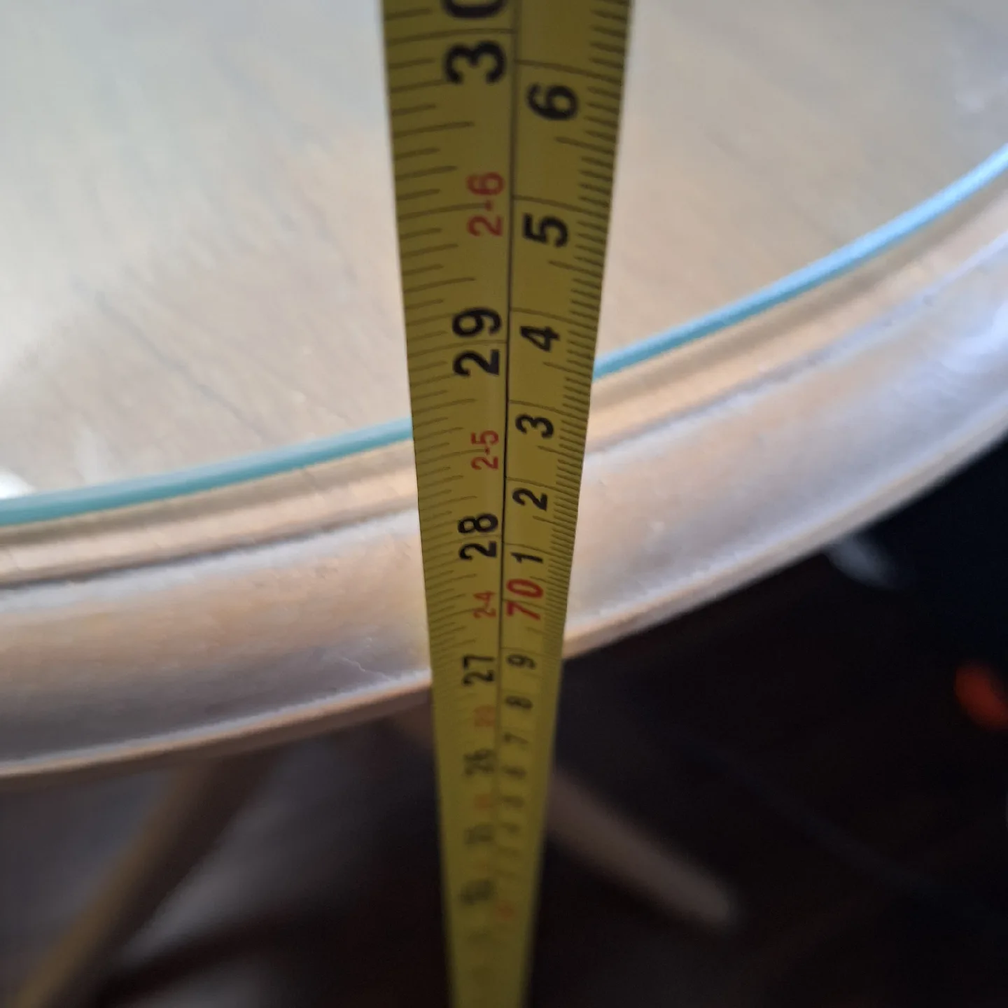 Round Glass Top Side Table - 22" Diameter image indicator(6)