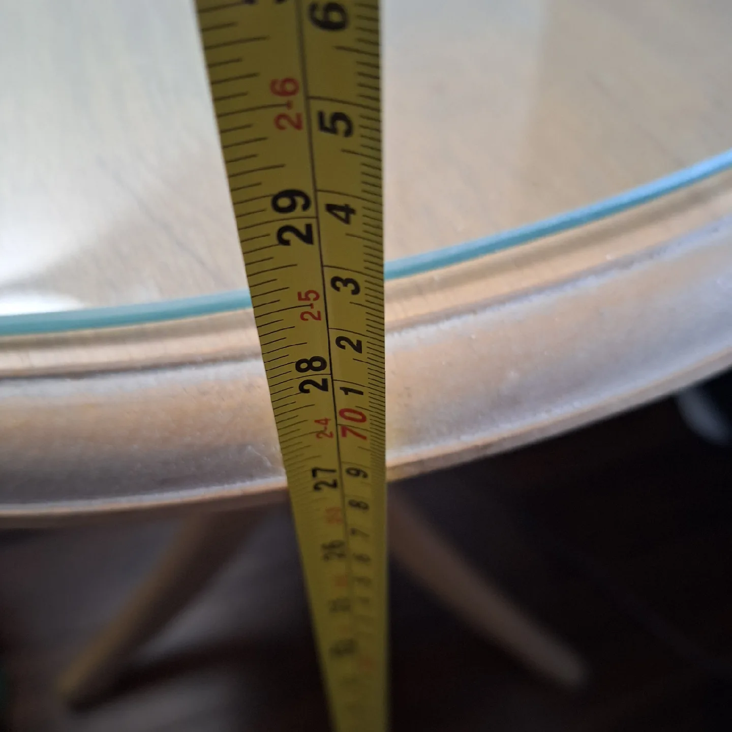 Round Glass Top Side Table - 22" Diameter image indicator(7)