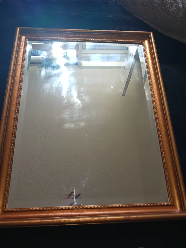 Gold Framed Mirror 22x28 thumbnail