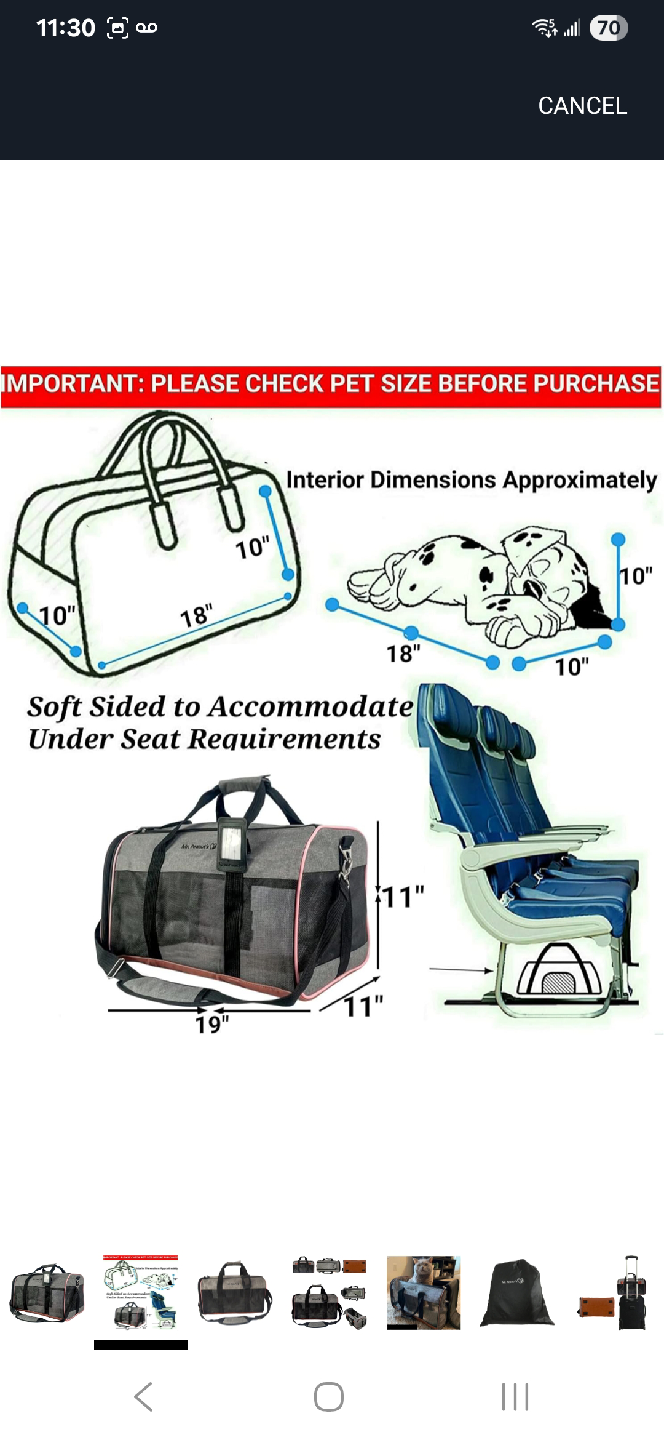 Mr. Peanut's Pet Carrier - Like New! - photo 4