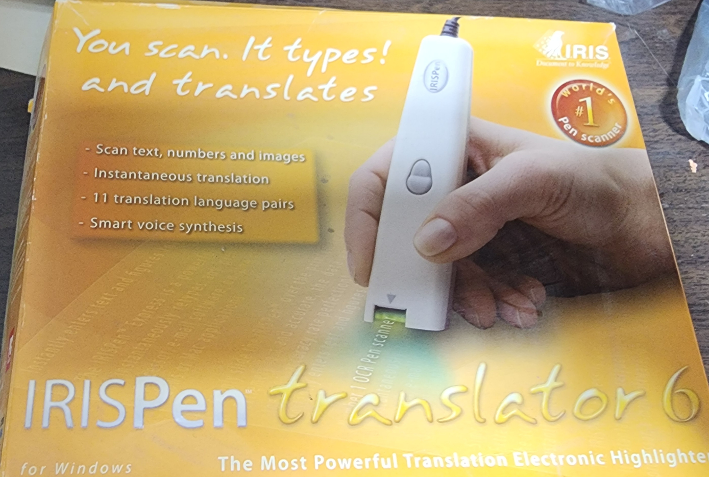 IRISPen Translator 6 Pen Scanner