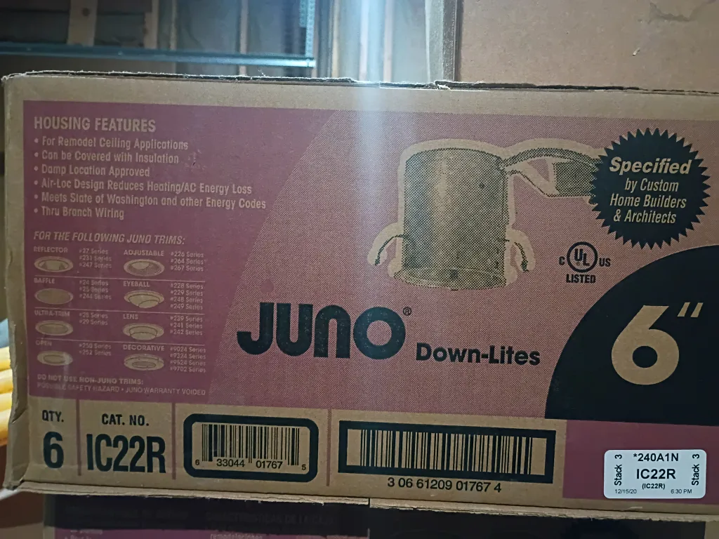 Juno Down-Lites 6" IC22R and 4 inches image indicator(4)