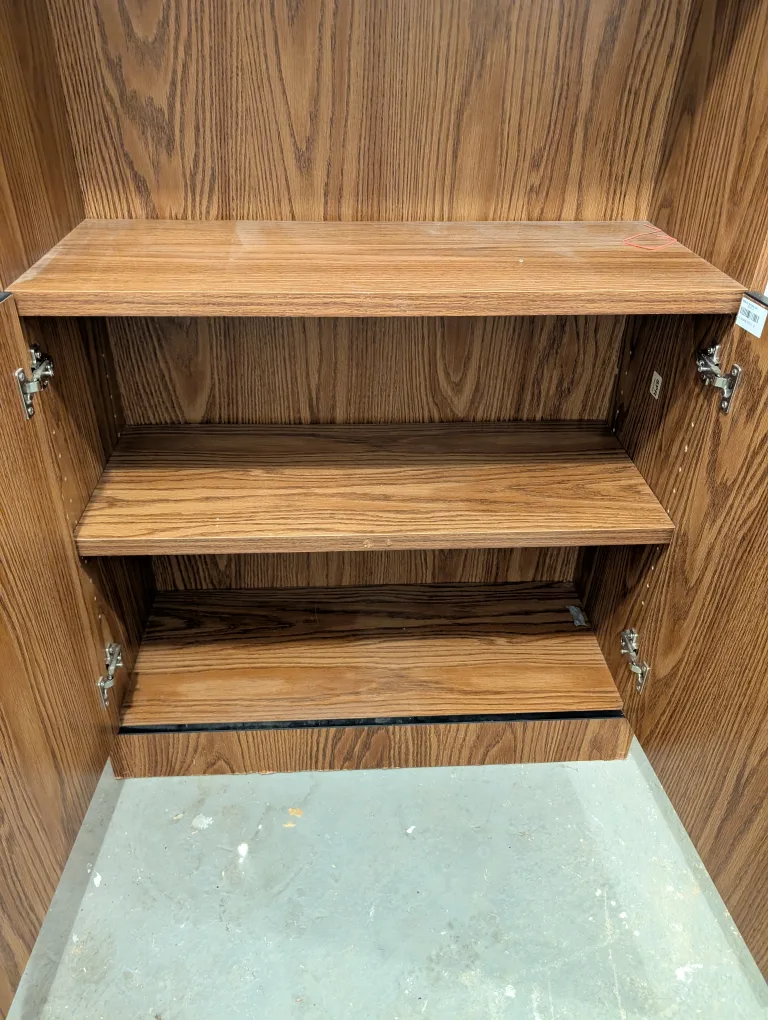 Wooden Cabinet with Shelves image indicator(4)