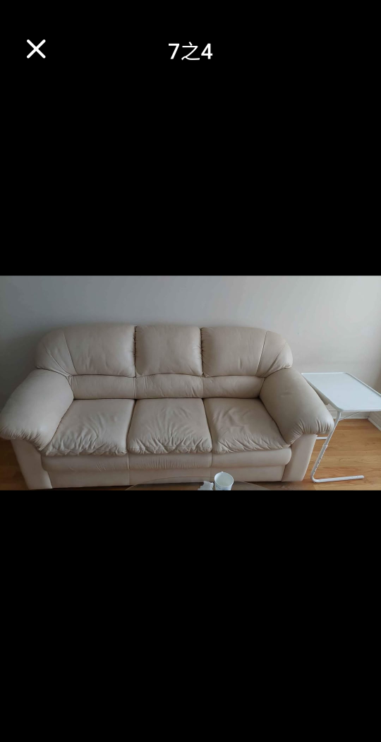 one set of couch almost new.color BEIGE - photo 2