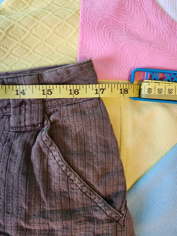 2000s brown boho B.U.M. shorts image indicator(7)