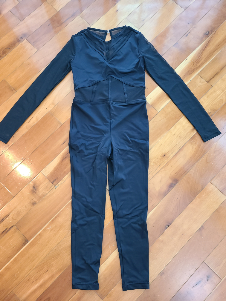 Black Long Sleeve Jumpsuit