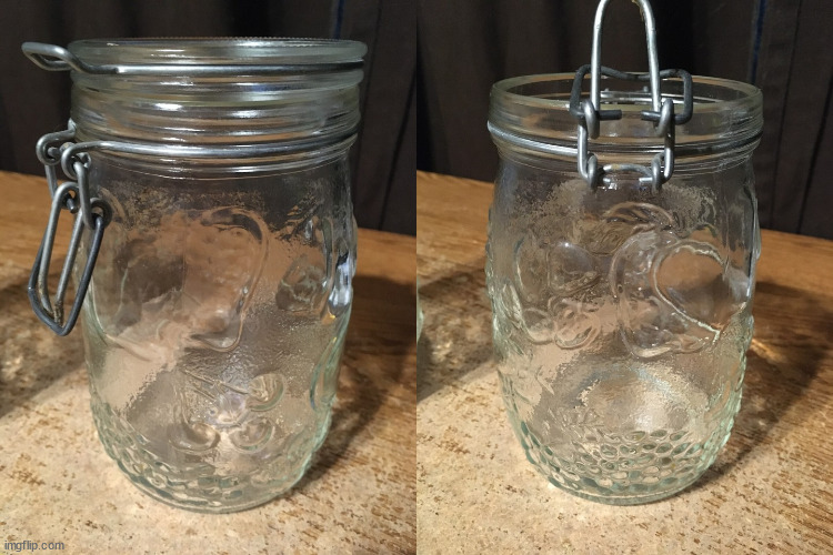 two Wheaton Glass Mason jars 1L & 1.5L embossed fruits - photo 5